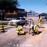 Prefeitura intensifica sinalização em ruas e avenidas  - fotos: Lindivaldo Barreto  Agência Aracaju de Notícias