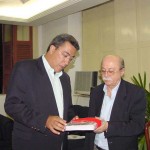 Prefeito recebe presidente do Instituto Brasileiro de Estudos LatinoAmericanos  - Agência Aracaju de Notícias  fotos: Abmael Eduardo