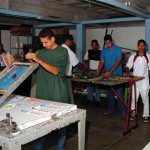 Jovens assistidos pela prefeitura concluem curso de serigrafia - Agência Aracaju de Notícias  fotos: Abmael Eudardo