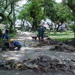 Emurb promove reforma geral na Praça da Bandeira - Agência Aracaju de Notícias