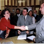 Secretários entregam aos vereadores orçamento da PMA para 2002 - Agência Aracaju de Notícias  fotos: Pedro Leite