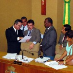 Secretário e sindicalistas entregam plano de Previdência na Câmara   - Agência Aracaju de Notícias  fotos: Wellington Barreto