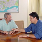 Prefeito em exercício recebe visita do presidente municipal do PT - Agência Aracaju de Notícias  foto: Wellington Barreto