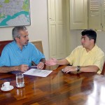 Prefeito em exercício recebe visita do secretário de Turismo do Estado - Agência Aracaju de Notícias  foto: Abmael Eduardo