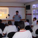Superintendente da SMTT faz palestra para estudantes - Fotos: Lindivaldo Ribeiro  Agência Aracaju de Notícias
