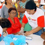 Comunidade do Santa Maria participa ativamente das ações de saúde - Fotos: Lindivaldo Ribeiro  Agência Aracaju de Notícias