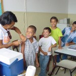 Comunidade escolar também está sendo imunizada   - Fotos: Wellington Barreto  Agência Aracaju de Notícias