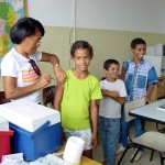 Comunidade escolar também está sendo imunizada   - Fotos: Wellington Barreto  Agência Aracaju de Notícias