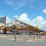 Estrutura do Forró Caju 2002 já começou a ser montada - Agência Aracaju de Notícias  fotos: Márcio Dantas