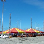Estrutura do Forró Caju 2002 já começou a ser montada - Agência Aracaju de Notícias  fotos: Márcio Dantas