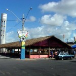 Prefeitura monta telão no mercado para transmitir jogo do Brasil durante o Forró Caju - Fotos: Márcio Dantas  Agência Aracaju de Notícias