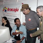 Prefeito visita camarote da Secom no Forró Caju - Fotos: Wellington Barreto  Agência Aracaju de Notícias