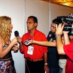 Elba Ramalho elogia organização do Forró Caju 2002 - Foto: Márcio Dantas  Agência Aracaju de Notícias