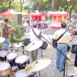 Grupo João Belas Foices anima público da praça Olímpio Campos - Fotos: Abmael Eduardo  Agência Aracaju de Notícias