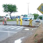 Nova sinalização será implantada na avenida Tancredo Neves - Fotos: Wellington Barreto  Agência Aracaju de Notícias