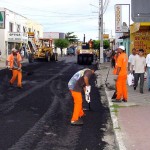 Principal rua do Siqueira Campos começa a ser pavimentada - Fotos: Abmael Eduardo  Agência Aracaju de Notícias