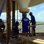 Ponte do Imperador recebe reparos no teto e nos pilares de sustentação - Fotos: Abmael Eduardo  Agência Aracaju de Notícias