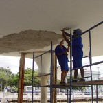 Ponte do Imperador recebe reparos no teto e nos pilares de sustentação - Fotos: Abmael Eduardo  Agência Aracaju de Notícias