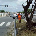 Novo projeto paisagístico vem sendo executado na avenida Gentil Tavares - Agência Aracaju de Notícias