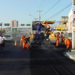 Recapeamento asfáltico da Hermes Fontes foi reiniciado ontem - Fotos: Abmael Eduardo  Agência Aracaju de Notícias