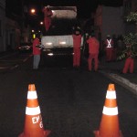 Operação tapa buracos foi feita durante a noite no centro da cidade - Fotos: Wellington Barreto  Agência Aracaju de Notícias