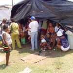 Famílias da Salina São Marcos recebem cestas básicas de alimentos - Fotos: Abmael Eduardo  Agência Aracaju de Notícias