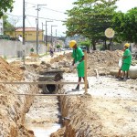 Obras de drenagem da rua Distrito Federal são intensificadas - Fotos: Wellington Barreto  Agência Aracaju de Notícias