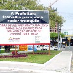 Prefeitura instala aviso em rótula da Hermes Fontes - Fotos: Wellington Barreto  Agência Aracaju de Notícias
