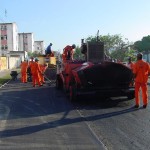 Segunda fase do recapeamento asfáltico na avenida canal 4 já foi iniciada - Fotos: Abmael Eduardo  Agência Aracaju de Notícias