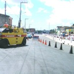 Mais um trecho da avenida Visconde de Maracaju está sendo recapeado hoje - Fotos: Wellington Barreto  Agência Aracaju de Notícias