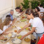 Prefeito em exercício almoça com as novas autoridades mirins - Fotos: Abmael Eduardo  AAN