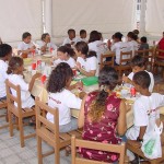 Prefeito em exercício almoça com as novas autoridades mirins - Fotos: Abmael Eduardo  AAN