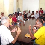 Comissão de servidores foi recebida pelo prefeito em audiência - Fotos: Wellington Barreto  AAN