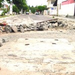 Transtorno em uma das avenidas do Médici está sendo solucionado pela prefeitura - Fotos: Wellington Barreto  AAN