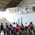 Deficientes motores iniciam formação de time de basquete  - Fotos: Abmael Eduardo  AAN