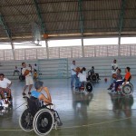 Deficientes motores iniciam formação de time de basquete  - Fotos: Abmael Eduardo  AAN