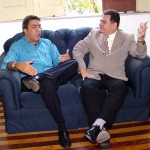 Presidente do Tribunal de Contas do Estado é recebido pelo prefeito - Foto: Abmael Eduardo  AAN