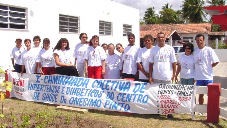 Centro de saúde Onésimo Pinto realiza I Caminhada Coletiva de Hipertensos e Diabéticos