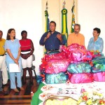 Prefeito presenteia funcionários com cestas de Natal - Fotos: Abmael Eduardo  AAN  Agência Aracaju de Notícias