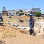 Obra de reurbanização da praça Franklin Roosevelt segue em ritmo normal - Fotos: Wellington Barreto  AAN