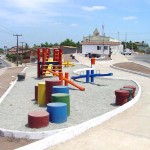 Praça do bairro Lamarão está praticamente concluída - Fotos: Wellington Barreto  AAN