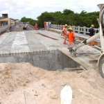 Ponte da Orlinha do bairro Industrial está em fase de conclusão  - Fotos: Abmael Eduardo  AAN
