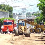 Obras da rua Distrito Federal continuam em andamento - Fotos: Wellington Barreto  AAN