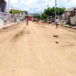 Obras da rua Distrito Federal continuam em andamento - Fotos: Wellington Barreto  AAN