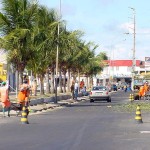 Mutirão de limpeza está sendo realizado na avenida Heráclito Rollemberg - Fotos: Wellington Barreto  AAN