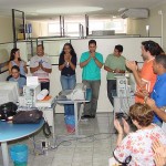 Servidores da Secom prestam homenagem ao secretário Cristian Góes - Fotos: Abmael Eduardo  AAN
