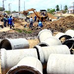 Metade das obras na avenida Santa Gleide já foi concluída - Fotos: Wellington Barreto  AAN
