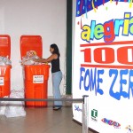 Quase sete toneladas de alimentos arrecadadas com a troca de ingressos para o Précaju - Fotos: Wellington Barreto  AAN