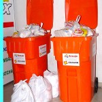 Quase sete toneladas de alimentos arrecadadas com a troca de ingressos para o Précaju - Fotos: Wellington Barreto  AAN