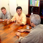 Diretoria da CDL visita o prefeito em exercício para tratar sobre os calçadões - Fotos: Márcio Dantas  AAN